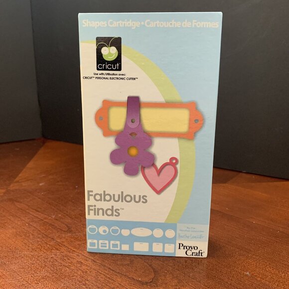 Cricut Shape Cartridge - Fabulous Finds with Keypad Overlay & Manual - Picture 1 of 10